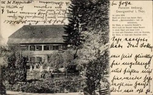 Ak Georgenthal in Thüringen, Pension Amberg