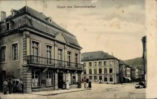 Ak Grevenmacher Luxemburg, Straßenpartie