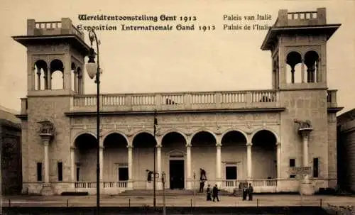 Ak Gent Gent Ostflandern, Internationale Ausstellung 1913, Palais de l’Italie