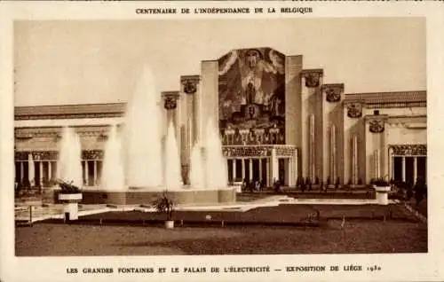 Ak Liège Lüttich Wallonien, Ausstellung 1930, Palais de l’Éléctricité