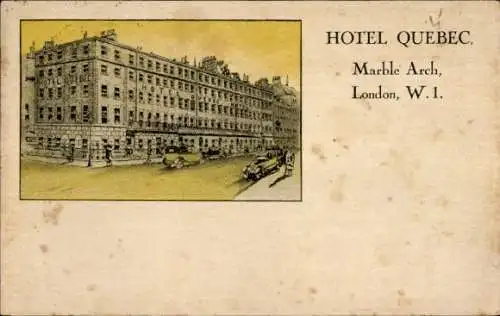 Ak London City England, Hotel Quebec