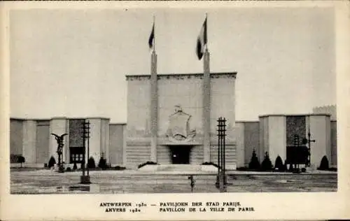 Ak Antwerpen Flandern, Weltausstellung 1930, Pariser Pavillon