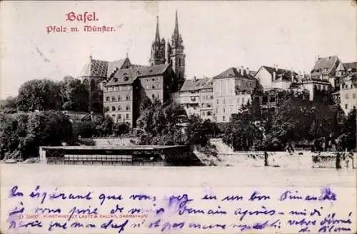 Ak Basel Bâle Stadt Schweiz, Pfalz, Münster