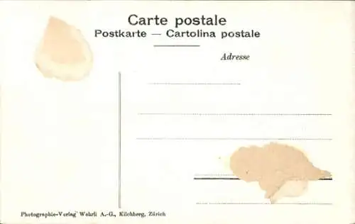 Ak Morcote Lago di Lugano Kt. Tessin, Pension, Häuser