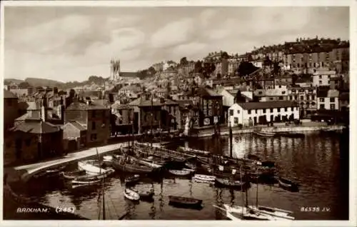 Ak Brixham Devon England, Panorama