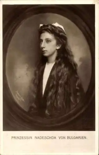 Ak Prinzessin Nadeschda von Bulgarien, Portrait