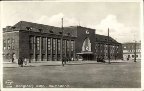 Ak Kaliningrad Königsberg Ostpreußen, Hauptbahnhof, Stengel 64738