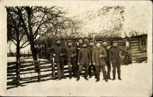 Set von 10 AK Kaiserreich  deutsche Soldaten Gruppenbild 