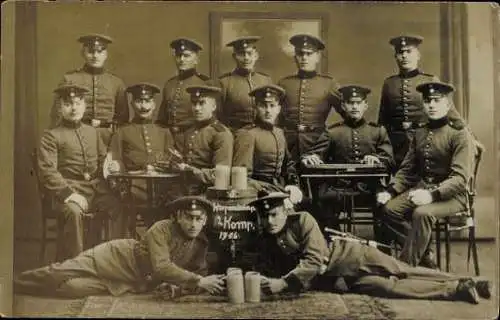 Set von 10 AK Kaiserreich  deutsche Soldaten Gruppenbild 