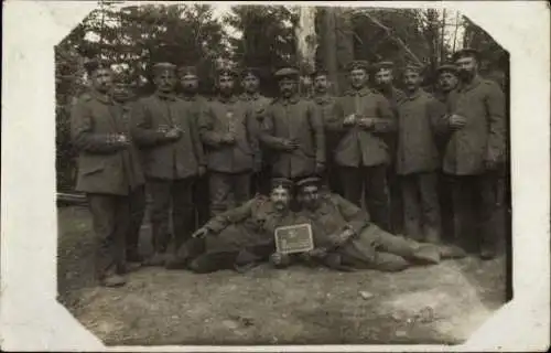 Set von 10 AK Soldaten Kaiserreich Gruppenbild 