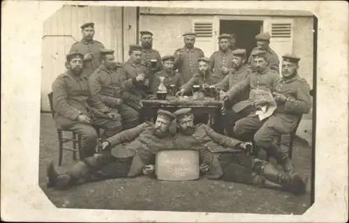 Set von 10 AK Soldaten Kaiserreich Gruppenbild 