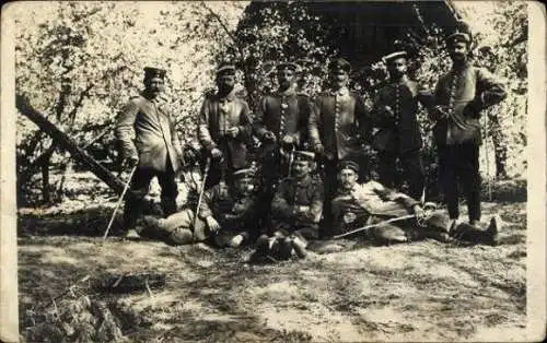 Set von 10 AK Soldaten Kaiserreich Gruppenbild 