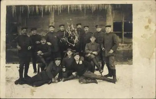 Set von 10 AK Soldaten Kaiserreich Gruppenbild 