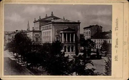 CdV Poznań Posen, Theater, 1892