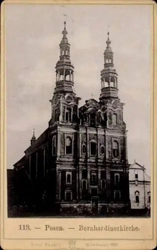 CdV Poznań Posen, Bernhardinerkirche, 1892