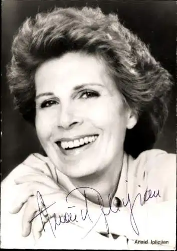 Ak Schauspielerin Anaid Iplicjian, Portrait, Autogramm