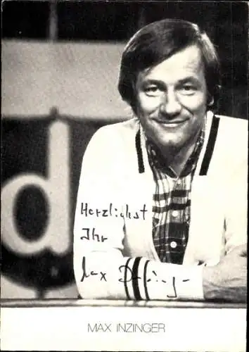 Ak Schauspieler Max Inzinger, Portrait, Autogramm