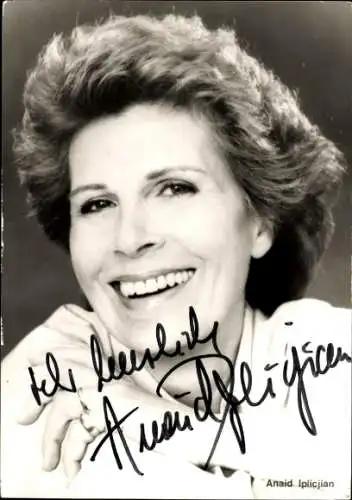Ak Schauspielerin Anaid Iplicjian, Portrait, Autogramm