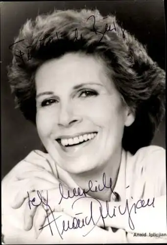 Ak Schauspielerin Anaid Iplicjian, Portrait, Autogramm