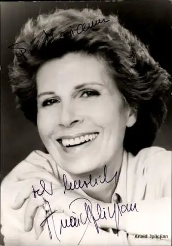 Ak Schauspielerin Anaid Iplicjian, Portrait, Autogramm