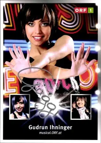 Ak Schauspielerin Gudrun Ihninger, Portrait, Autogramm