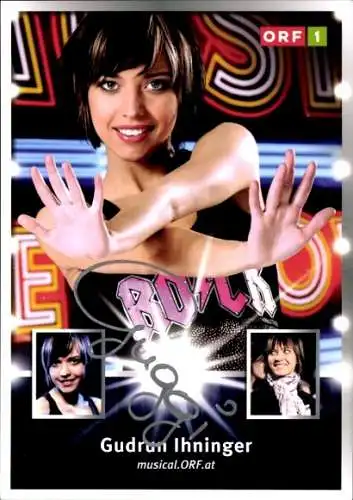 Ak Schauspielerin Gudrun Ihninger, Portrait, Autogramm