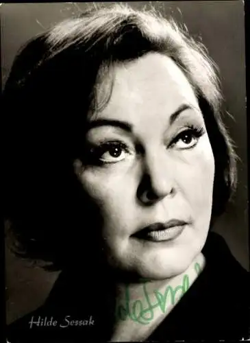 Ak Schauspielerin Hilde Sessak, Portrait, Autogramm