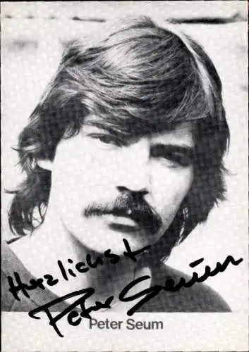 Ak Schauspieler Peter Seum, Portrait, Autogramm