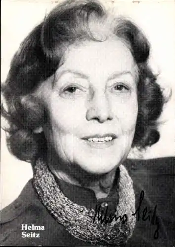 Ak Schauspielerin Helma Seitz, Portrait, Autogramm