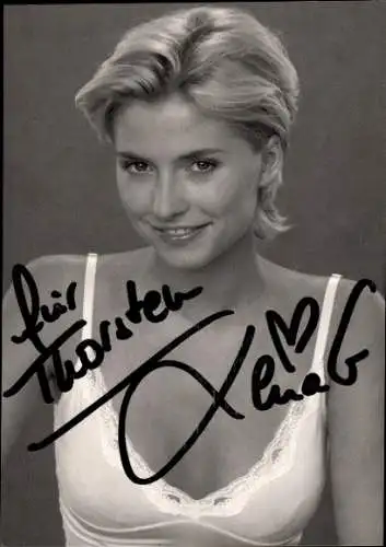 Ak Moderatorin und Model Lena Gercke, Portrait, Autogramm