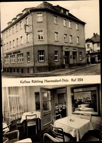 Ak Hermsdorf in Thüringen, Kaffee Rühling