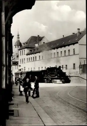 Ak Reichenbach im Vogtland, De Rollbock, Lokomotive