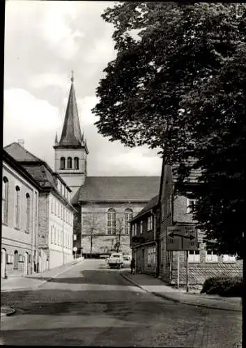 Ak Gehren Ilmenau Thüringen, Blick zur Kirche