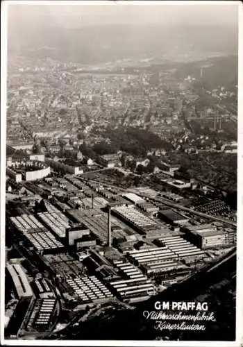 Ak Kaiserslautern in der Pfalz, G.M. Pfaff AG, Nähmaschinenfabrik, Luftbild