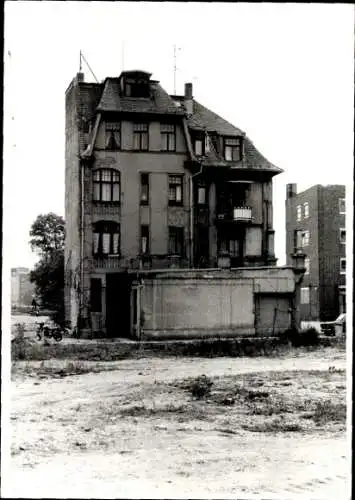 Foto Ak Crimmitschau in Sachsen, Badergasse, Abrisshaus