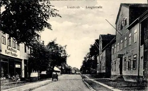 Ak Vorsfelde Wolfsburg in Niedersachsen, Langestraße, Kaufhaus Kurt Radder