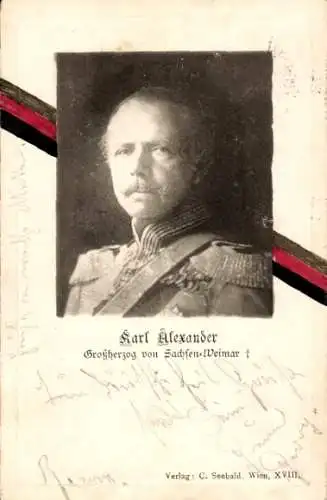 Ak Karl Alexander, Großherzog von Sachsen Weimar Eisenach