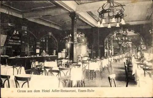 Ak Essen im Ruhrgebiet, Hotel Adler, Restaurant