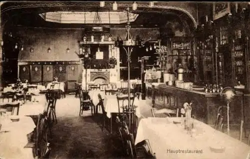 Ak Essen im Ruhrgebiet, Hotel Restaurant Zum Zwölfling, Hauptrestaurant