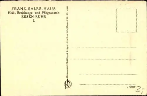 Ak Essen im Ruhrgebiet, Franz Sales Haus, Heil-, Erziehungs- und Pflegeanstalt, Hühnerhof