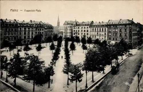 Ak Mainz am Rhein, Frauenlob Platz