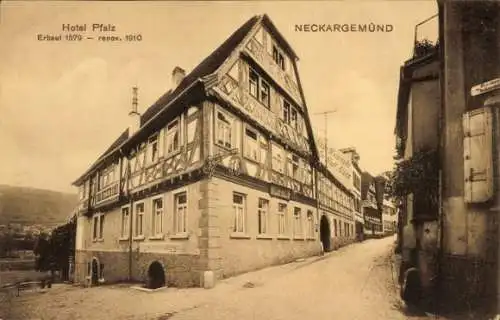 Ak Neckargemünd am Neckar, Hotel Pfalz