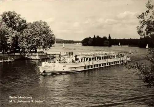 Ak Berlin Köpenick Schmöckwitz, M.S. Johannes R. Becher