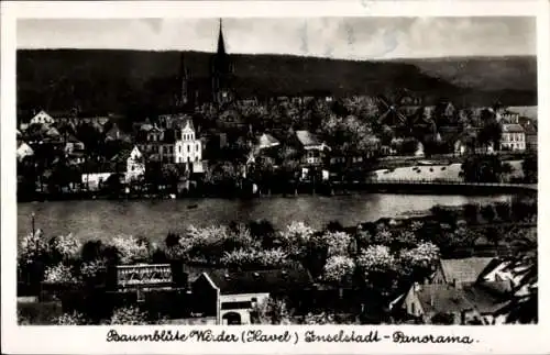 Ak Werder an der Havel, Inselstadt Panorama, Hotel und Gaststätte Bismarckhöhe, Baumblüte