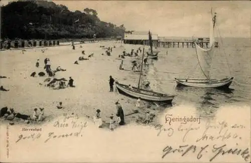 Ak Ostseebad Heringsdorf auf Usedom, Herrenbad