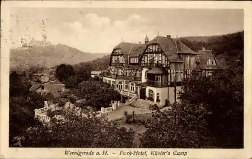 Ak Wernigerode im Harz, Park Hotel Küster´s Camp