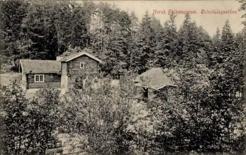 Ak Norsk Folkemuseum, Osterdalsgaarden