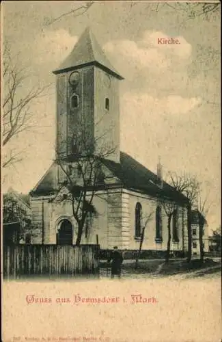 Ak Berlin Reinickendorf Hermsdorf, Hermsdorf in der Mark, Kirche