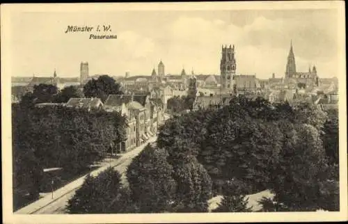 Ak Münster in Westfalen, Panorama