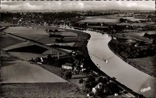 Ak Mülheim an der Ruhr, Panorama, Fliegeraufnahme